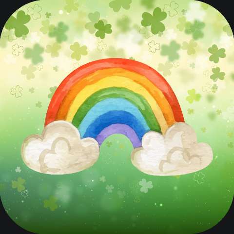 Preview for Rainbow-shamrocks-illustration-stpatappicon-template-57312