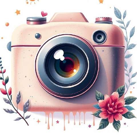 Preview for Pink-camera-illustration-aiappiconstyle-template-41472