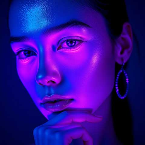 Preview for Neon-portrait-futuristic-beauty-aiphotography-template-12a39
