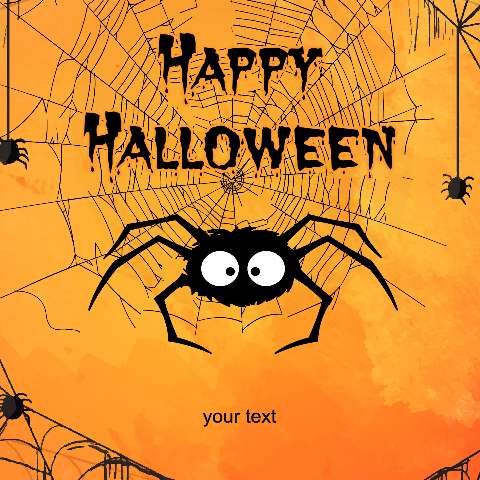 Preview for Halloween-spider-web-graphic-template-83002