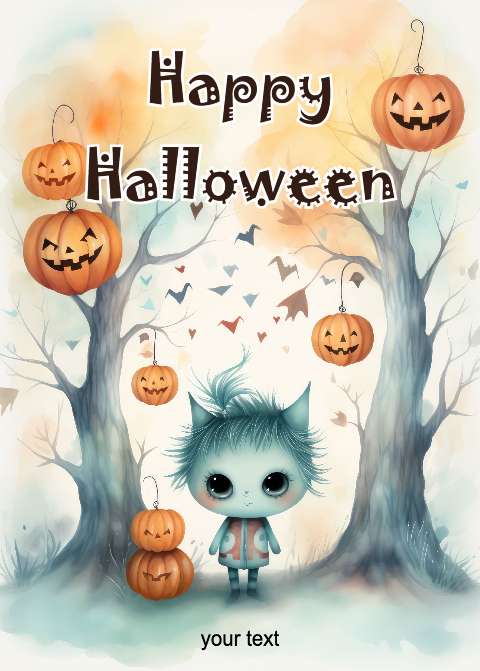 Preview for Halloween-greeting-card-template-halloween-post-5e3aa