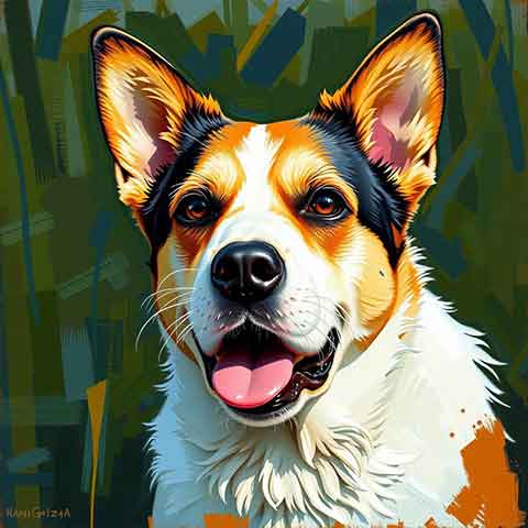 Preview for Vibrant Canine Portrait Design Template