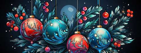 Preview for Christmas-ornaments-decoration-christmas-facebook-template-bda45