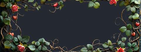 Preview for Floral-border-design-template-valentines-facebook-70a96