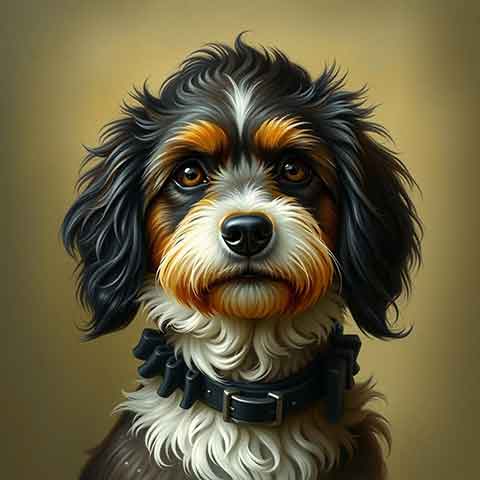 Preview for Bernese Mountain Dog Portrait Template