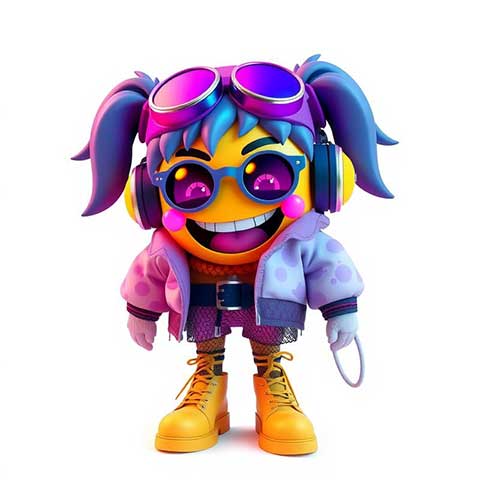 Preview for Vibrant-3d-character-design-aiemojicharacters-template-0ff26