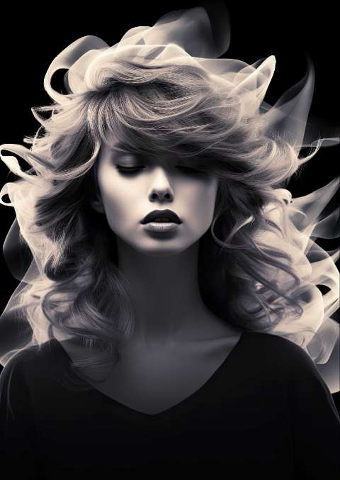 Preview for Mysterious-woman-portrait-taylor-swift-template-4d3c9