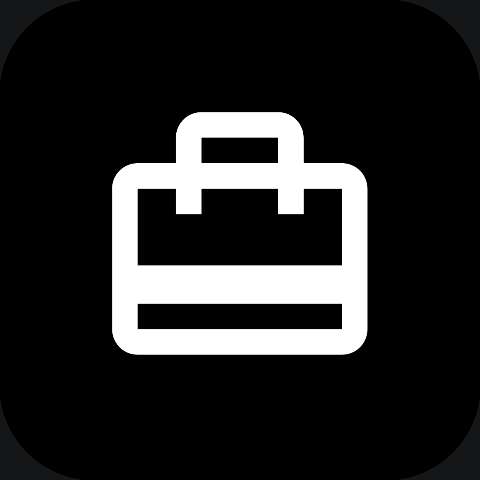 Preview for Briefcase-icon-design-dark-icon-template-81582