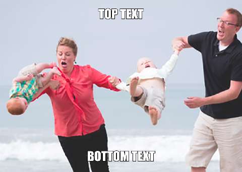 Preview for Parents-carrying-babies-beach-meme-template-3ea90