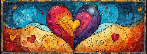 Preview for Vibrant-heart-art-valentines-facebook-template-8abb9