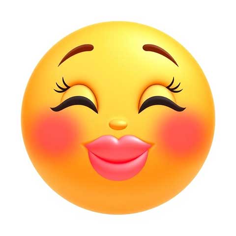 Preview for Kissing-face-emoji-aiemojiclassic-template-f402a