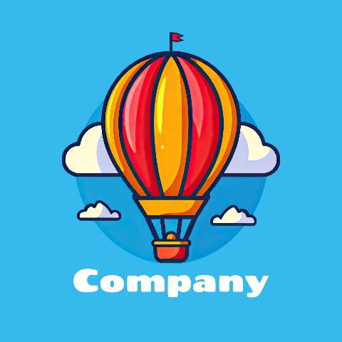 Preview for Company-hot-air-balloon-logo-logo-object-template-01aef