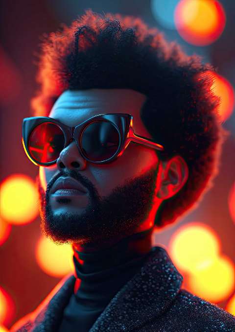 Preview for Man-in-neon-sunglasses-celebrities-template-dcbed