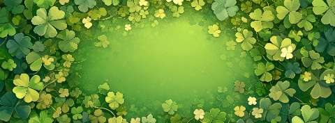 Preview for Clover-frame-design-st-patricks-template-02205