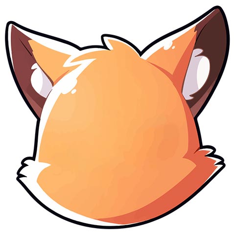 Preview for Cartoon-fox-head-illustration-emoji-animal-template-e852c