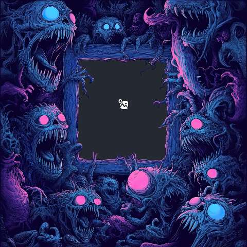 Preview for Terrifying-monster-portal-monster-frame-template-244d9