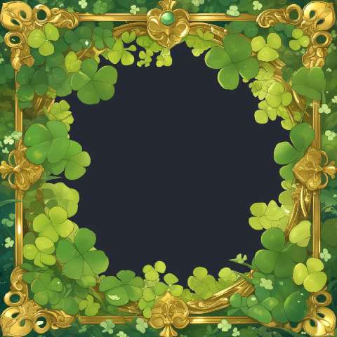 Preview for St-patricks-day-gold-frame-template-e4bac