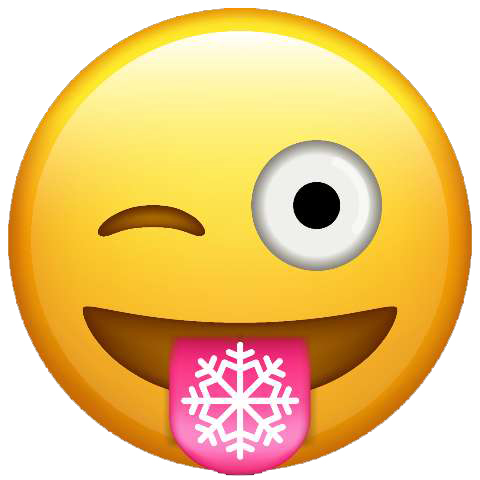 Preview for Winking-face-emoji-snowflake-tongue-emoji-holiday-template-9e2c3