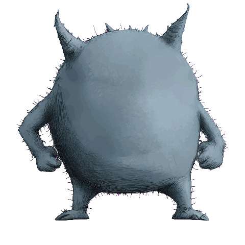 Preview for Gray-monster-character-design-ugly-monster-template-7ee49