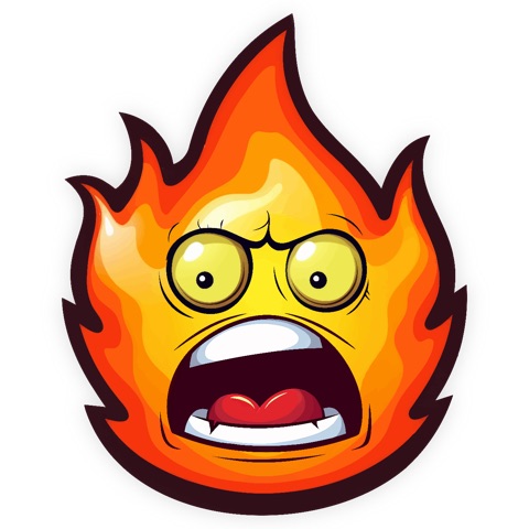 Preview for Cartoon-flame-character-emoji-creatures-template-5bd0a