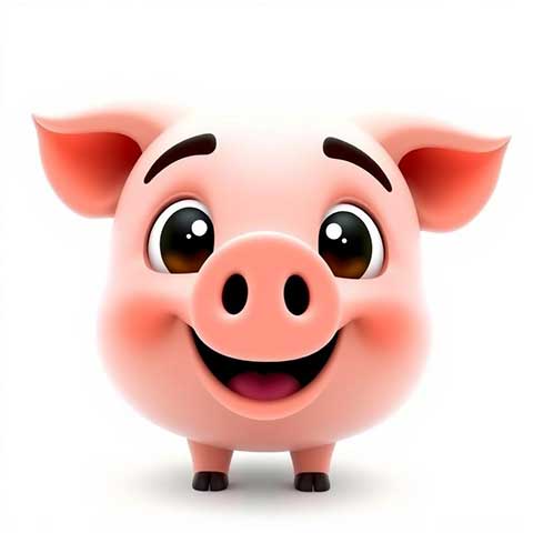 Preview for Cartoon-pig-illustration-aiemojianimals-template-31cbc