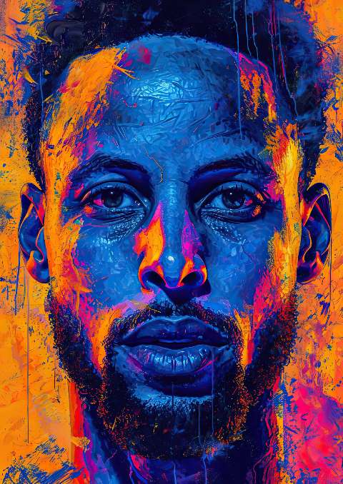 Preview for Vibrant-portrait-of-a-man-celebrities-template-44e71