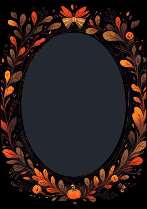 Preview for Autumn-floral-frame-template-halloween-e9d0d
