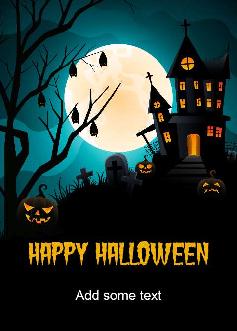 Preview for Halloween-haunted-house-night-halloween-flyer-template-d2f86