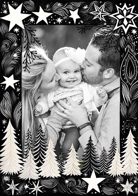 Preview for Family-christmas-portrait-christmas-frame-template-48b39