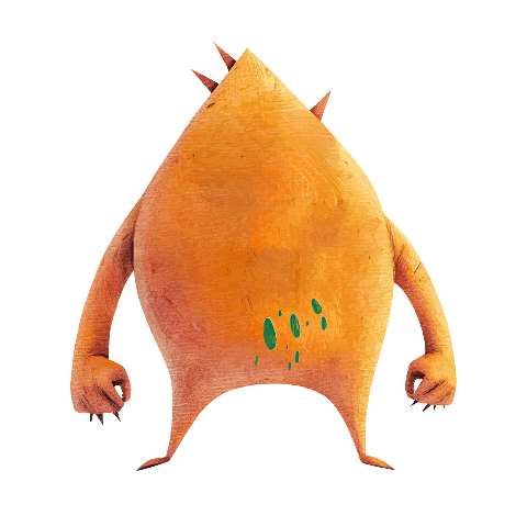 Preview for Orange-spiky-monster-colorful-monster-template-c5c6a