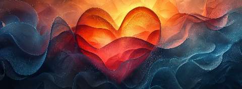 Preview for Abstract-heart-art-digital-painting-valentines-facebook-template-ef224