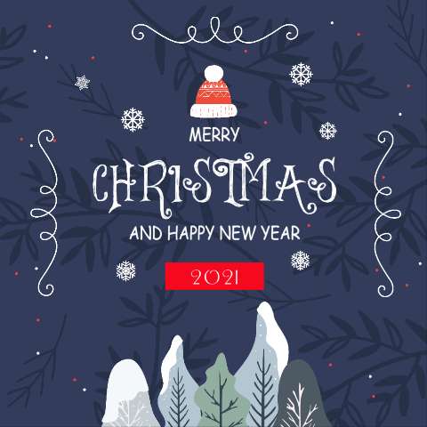 Preview for Merry-christmas-and-happy-new-year-2021-holiday-card-template-c3016