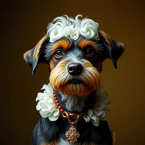 Preview for Adorned-canine-portrait-aiold-template-6e1c3