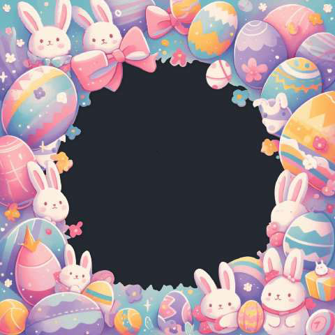 Preview for Easter-bunny-egg-frame-easter-frame-template-253fd