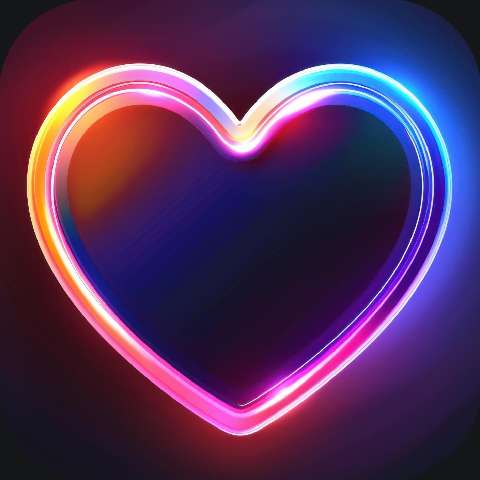 Preview for Neon-heart-icon-design-dating-app-template-2d059