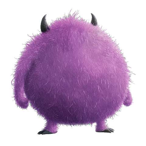 Preview for Purple-furry-monster-fuzzy-monster-template-798a6