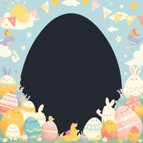 Preview for Easter-egg-frame-template-easter-frame-9733e
