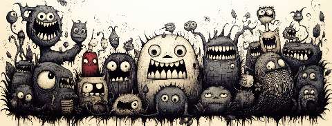 Preview for Whimsical-monster-illustration-halloween-social-template-bf141