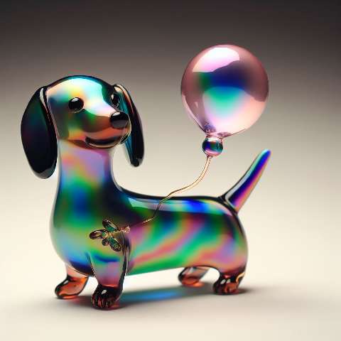 Preview for Iridescent Dachshund Balloon Sculpture Template