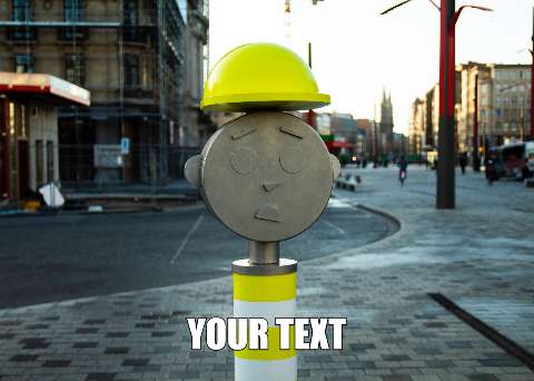 Preview for Urban-sculpture-with-yellow-hard-hat-meme-classic-template-e8f01
