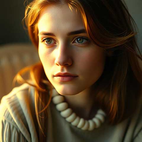 Preview for Red-haired-woman-portrait-aiphotography-template-847ad