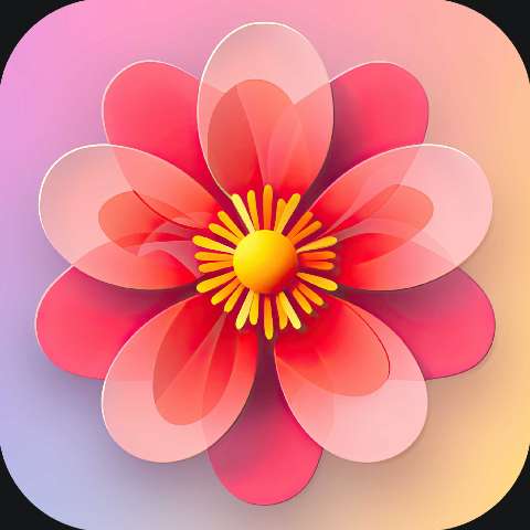 Preview for Vibrant Flower App Icon Template