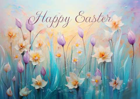 Preview for Happy-easter-floral-greeting-template-110ec