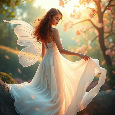 Preview for Fairy-in-blooming-garden-aifeatured-template-d3817