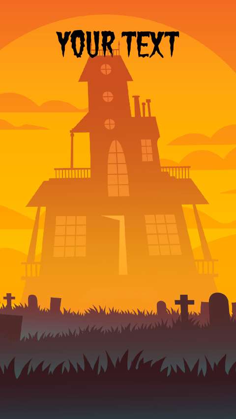 Preview for Spooky-haunted-house-illustration-halloween-story-template-33a28