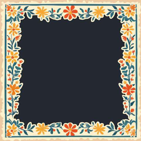 Preview for Floral-frame-template-flower-frame-431ca