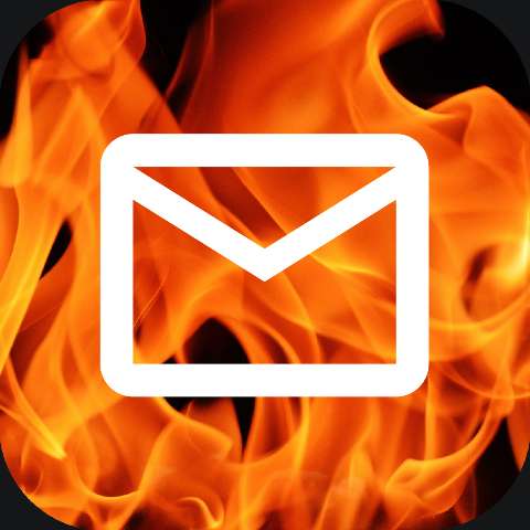 Preview for Fiery-email-icon-fire-icon-template-9d0f0