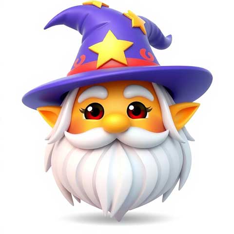 Preview for Cartoon-wizard-figurine-aiemojicharacters-template-5c2d8