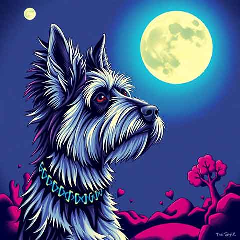 Preview for Dog-under-moonlight-illustration-aiold-template-1bc84