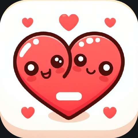 Preview for Twin-hearts-icon-love-app-template-88e23